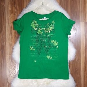 Lucky Tee Shirt St Patrick's Day Short Sleeve Tee
